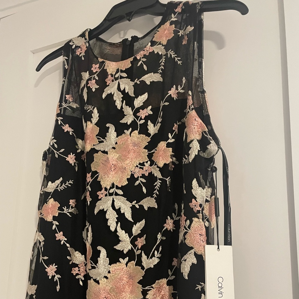 Calvin Klein floral sheath dress